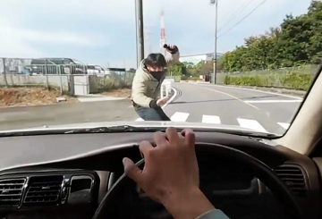 交差点事故VR、右折時の歩行者との事故、安全確認不足